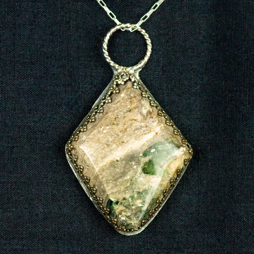 Unakite Pendant set in Sterling Silver