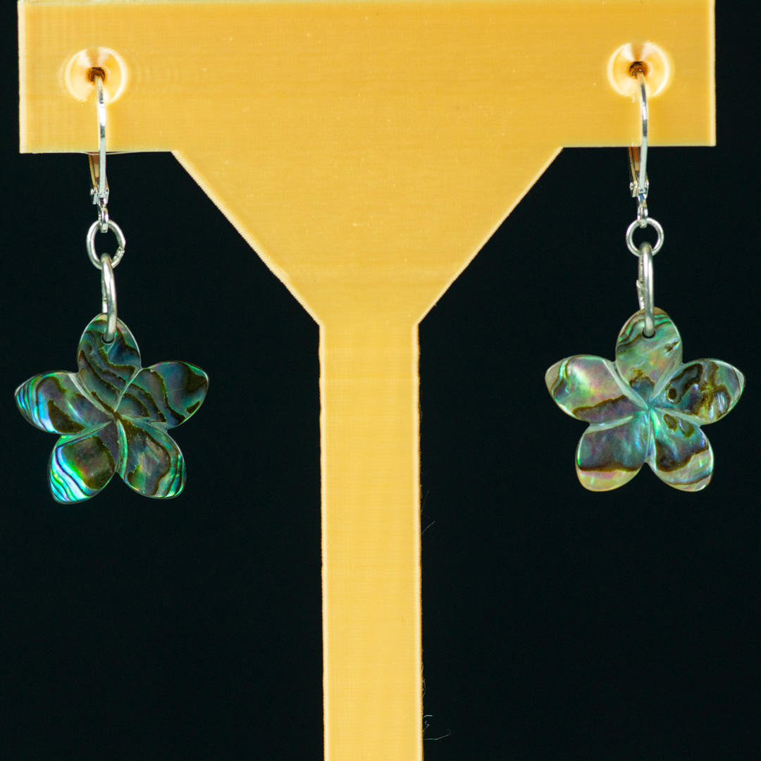 Black Opal Stud Earrings