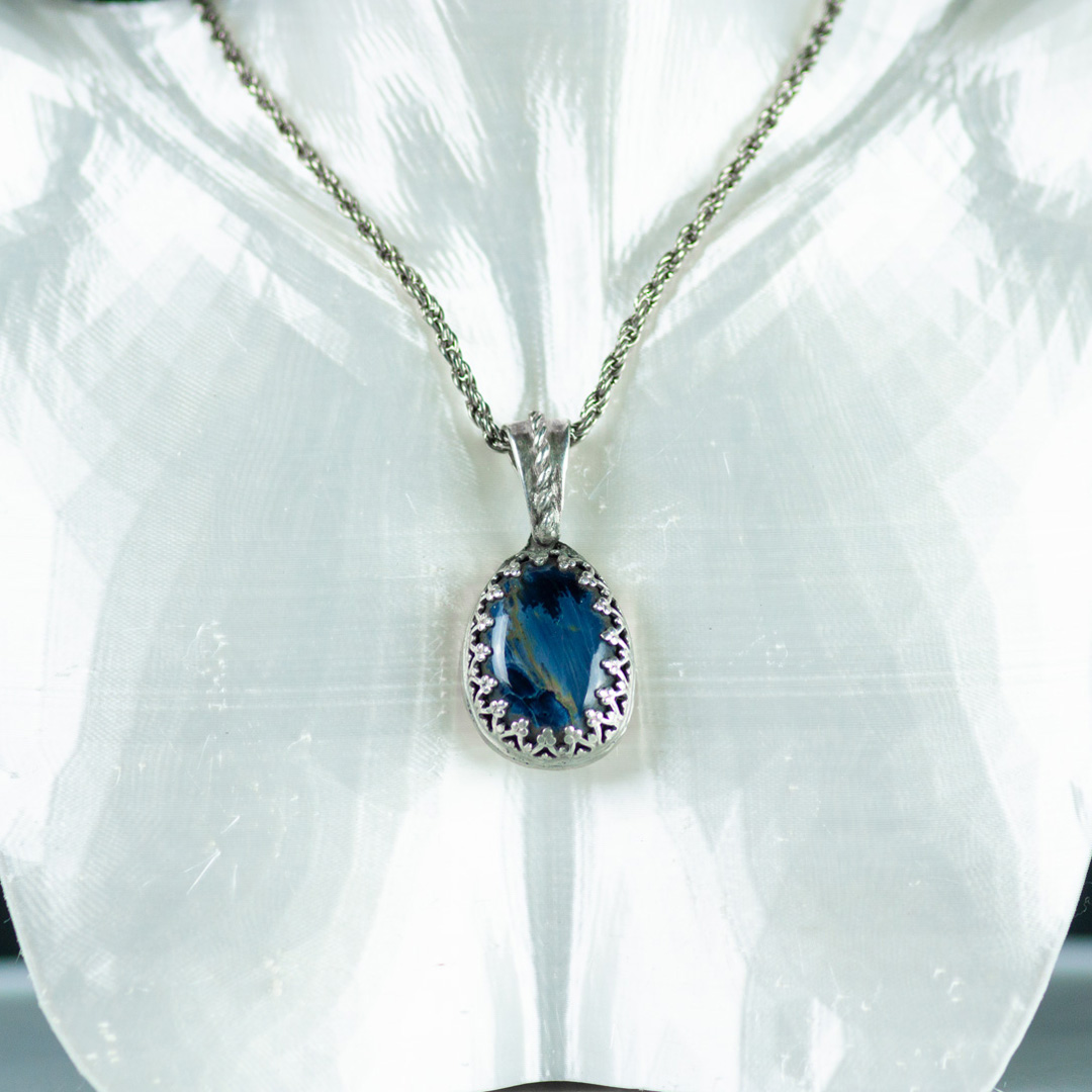 Spotted Jasper Pendant set in Sterling Silver