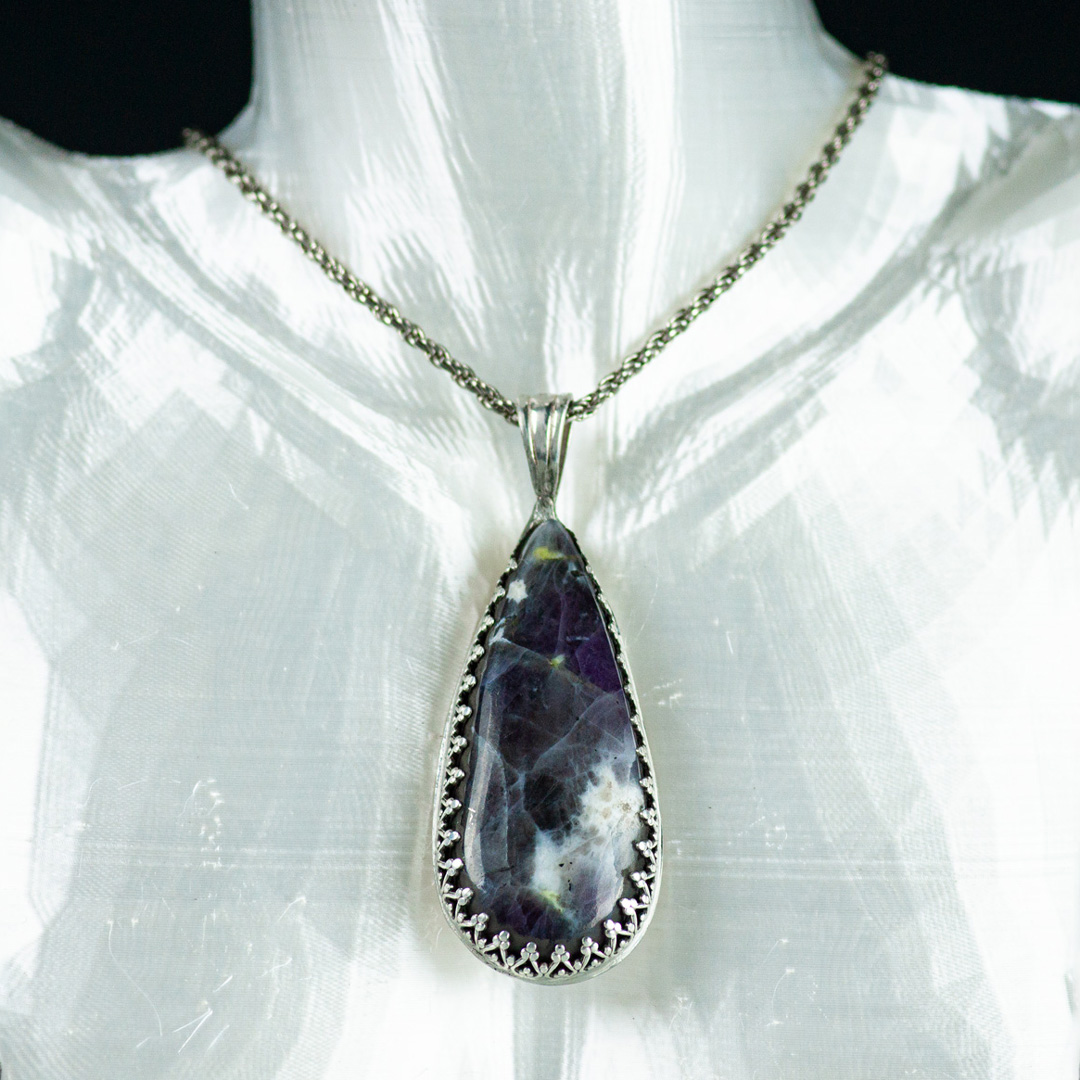 Oregon Fire Opal Pendant set in Sterling Silver