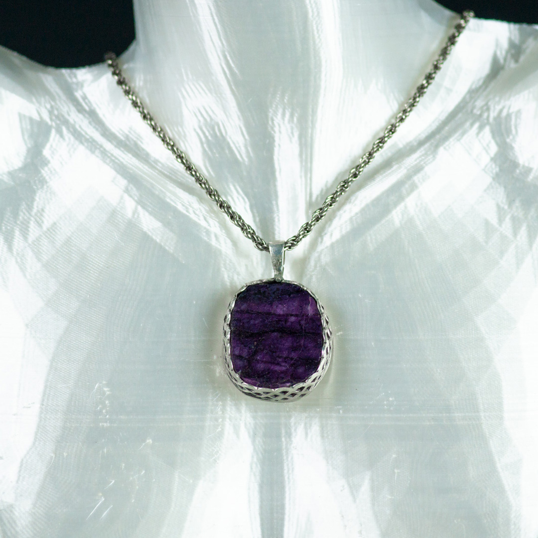 Blue Labradorite Pendant set in Sterling Silver